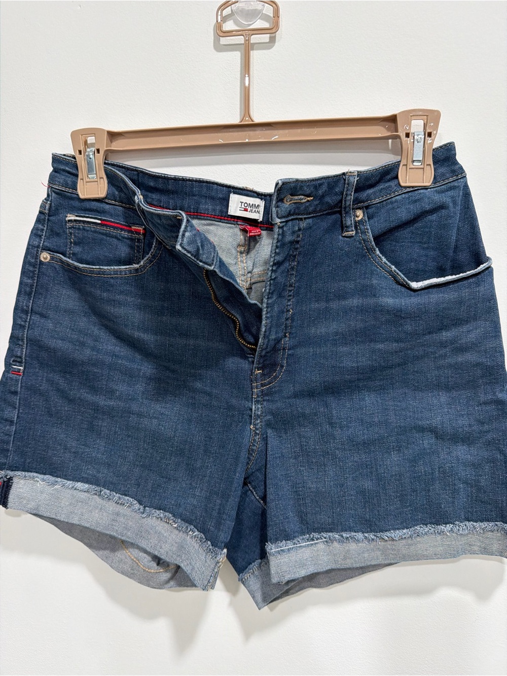 Tommy Hilfiger Indigo Blue Cuffed Denim Shorts